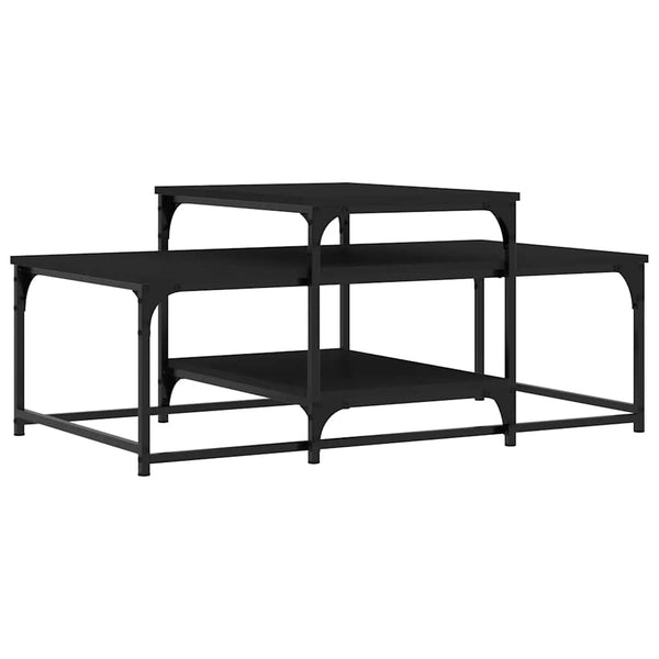 Schwarzer Couchtisch 102x60 cm