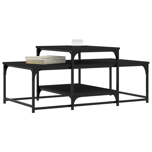 Schwarzer Couchtisch 102x60 cm