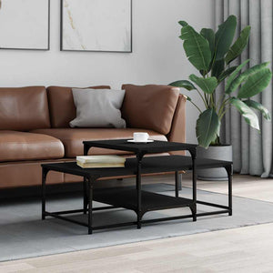 Schwarzer Couchtisch 102x60 cm
