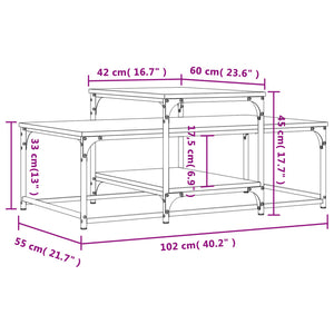 Sonoma Eiche Couchtisch, 102 cm