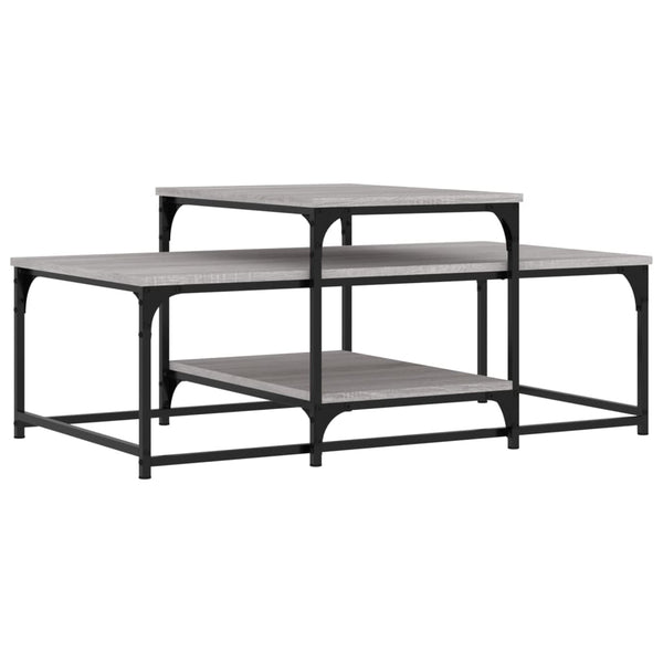 Grauer Couchtisch Sonoma, 102x60 cm