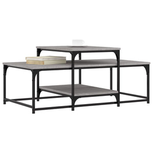 Grauer Couchtisch Sonoma, 102x60 cm