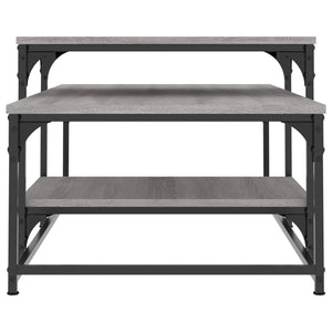 Grauer Couchtisch Sonoma, 102x60 cm