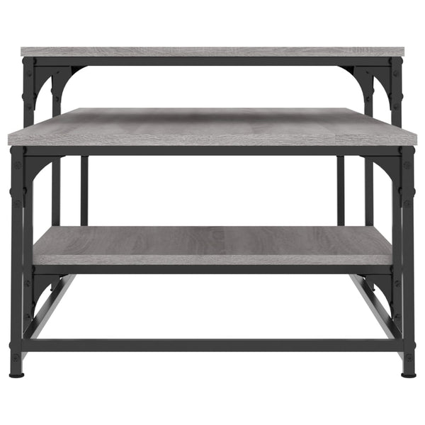 Grauer Couchtisch Sonoma, 102x60 cm