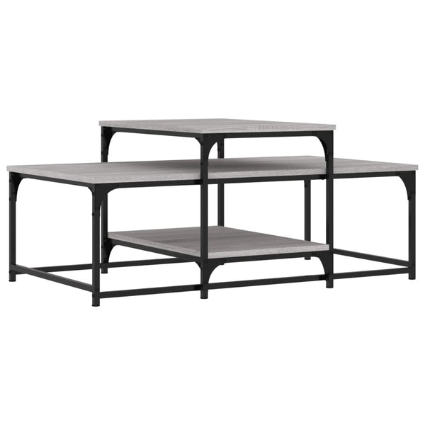 Grauer Couchtisch Sonoma, 102x60 cm