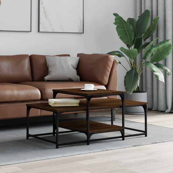 Couchtisch Braun Eichenoptik 102x60 cm