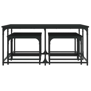 Satztische 5er Set Schwarz