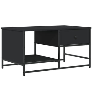 Schwarzer Couchtisch 85,5x51 cm