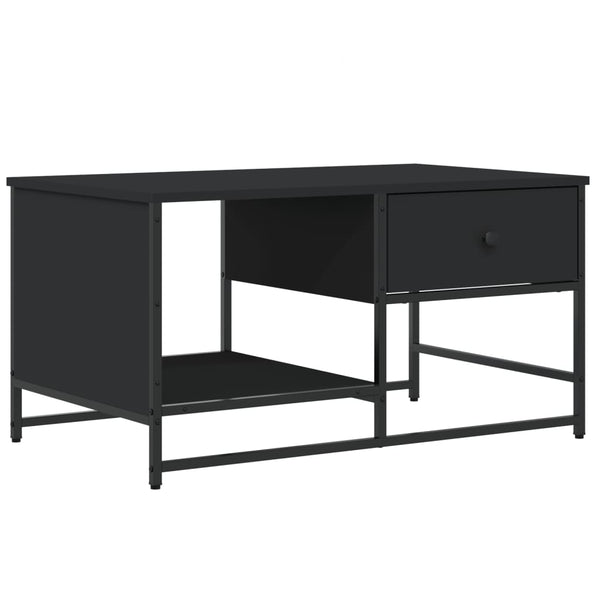 Schwarzer Couchtisch 85,5x51 cm