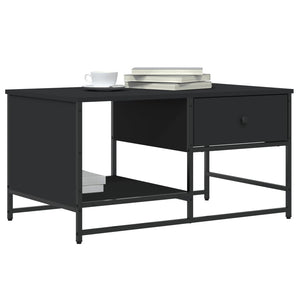 Schwarzer Couchtisch 85,5x51 cm
