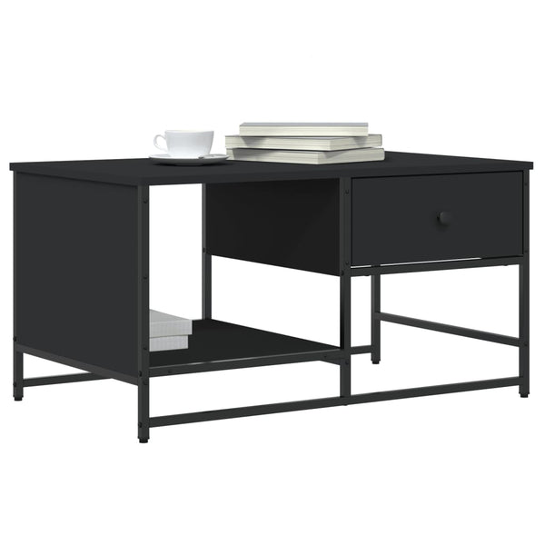 Schwarzer Couchtisch 85,5x51 cm