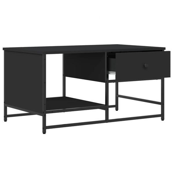 Schwarzer Couchtisch 85,5x51 cm