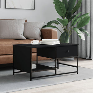 Schwarzer Couchtisch 85,5x51 cm
