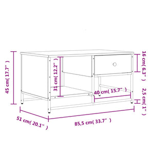 Couchtisch Räuchereiche 85,5 cm