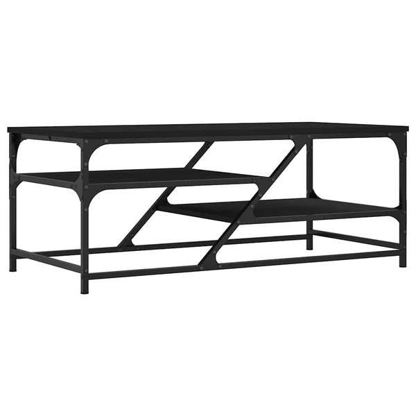 Schwarzer Couchtisch 100x49 cm