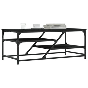 Schwarzer Couchtisch 100x49 cm