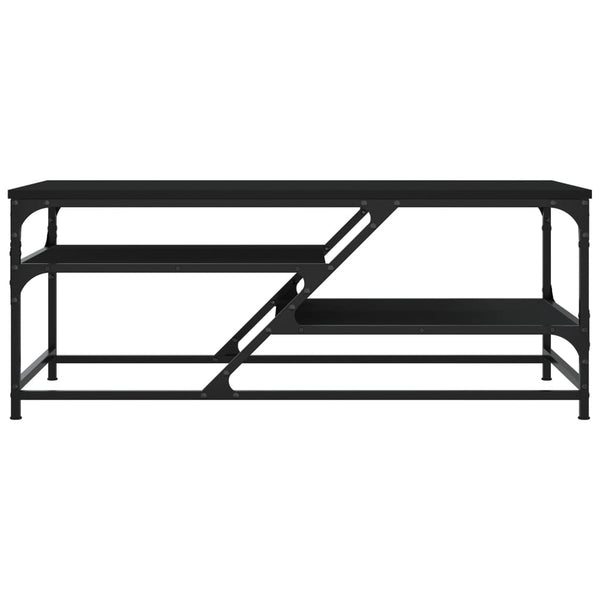 Schwarzer Couchtisch 100x49 cm