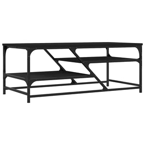 Schwarzer Couchtisch 100x49 cm
