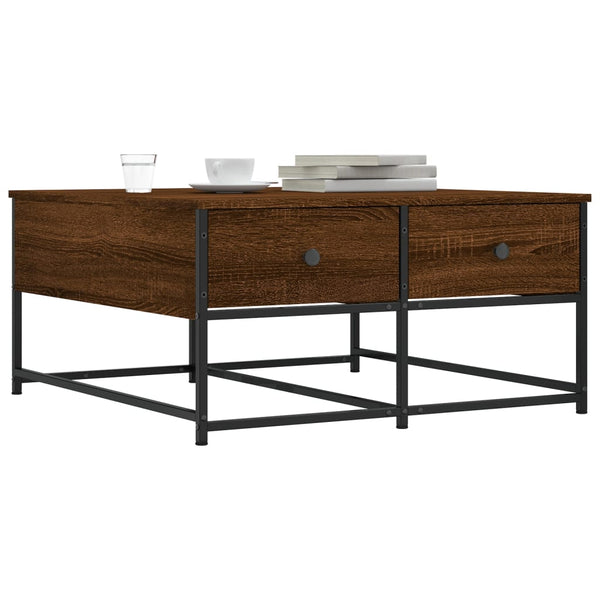 Couchtisch Braun Eichenoptik 80x80 cm