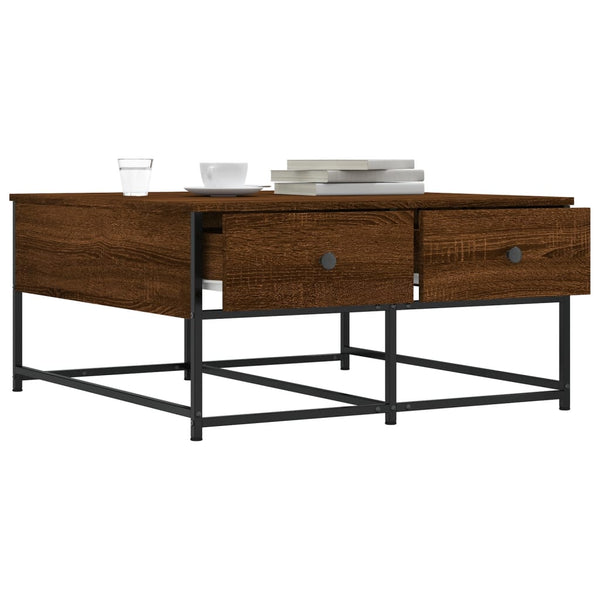 Couchtisch Braun Eichenoptik 80x80 cm