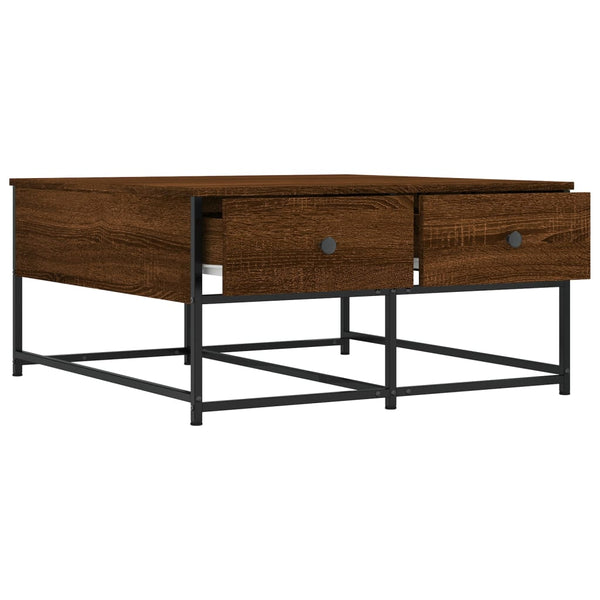 Couchtisch Braun Eichenoptik 80x80 cm