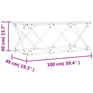 Couchtisch Grau Sonoma 100x49 cm