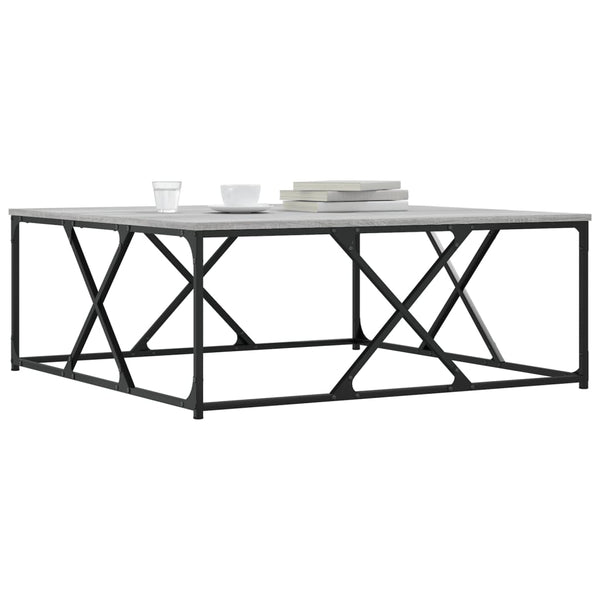 Grauer Couchtisch Sonoma 100x100 cm