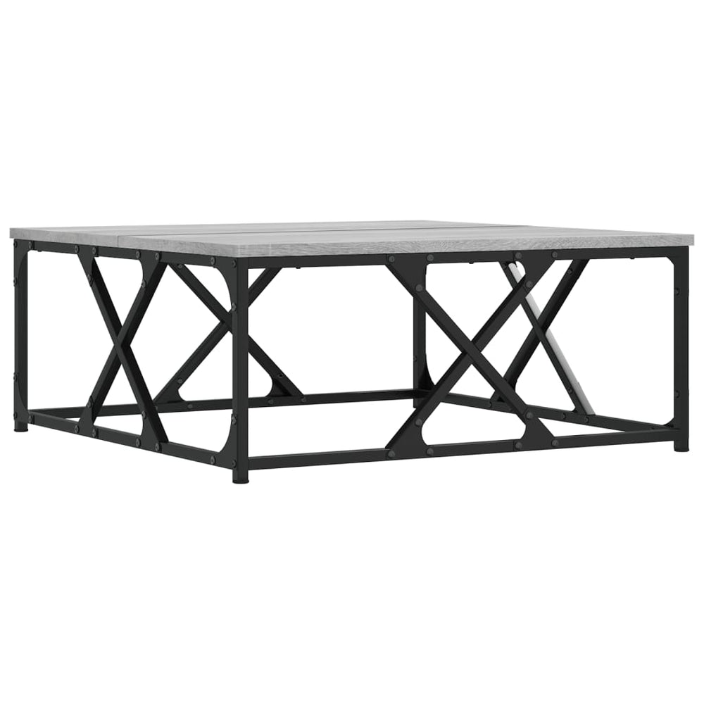 vidaXL Coffee Table Gray Sonoma 70x70x30 cm Engineered Wood