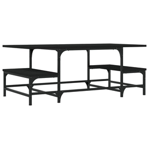 Schwarzer Couchtisch 100x50,5 cm
