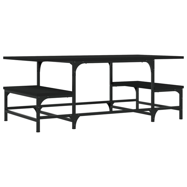 Schwarzer Couchtisch 100x50,5 cm