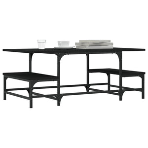Schwarzer Couchtisch 100x50,5 cm