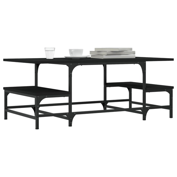 Schwarzer Couchtisch 100x50,5 cm