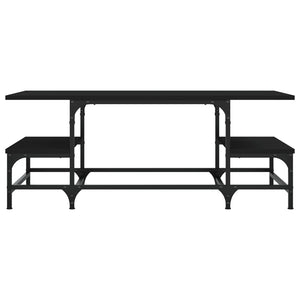 Schwarzer Couchtisch 100x50,5 cm
