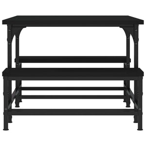 Schwarzer Couchtisch 100x50,5 cm