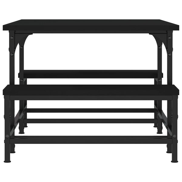 Schwarzer Couchtisch 100x50,5 cm