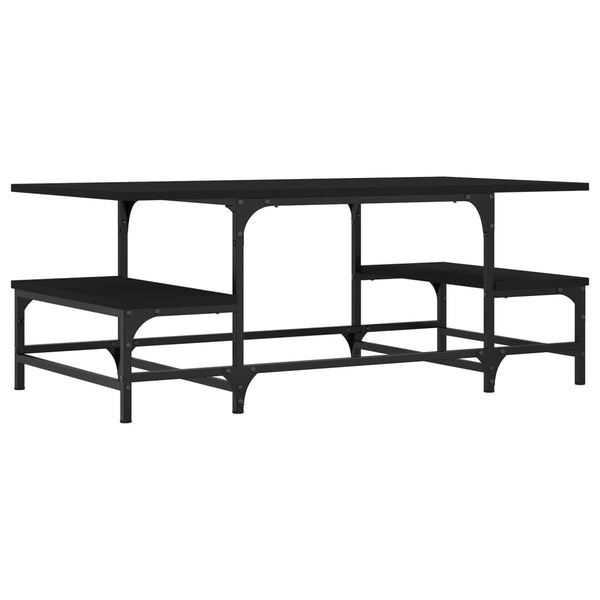Schwarzer Couchtisch 100x50,5 cm