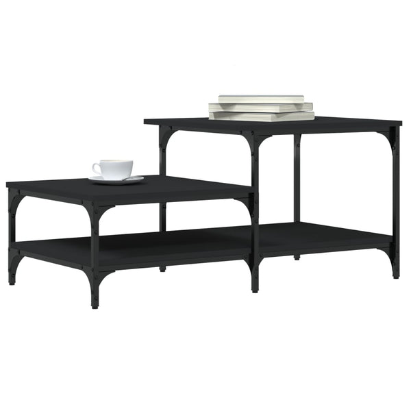 Schwarzer Couchtisch 100x50,5 cm