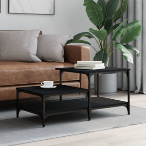 Schwarzer Couchtisch 100x50,5 cm