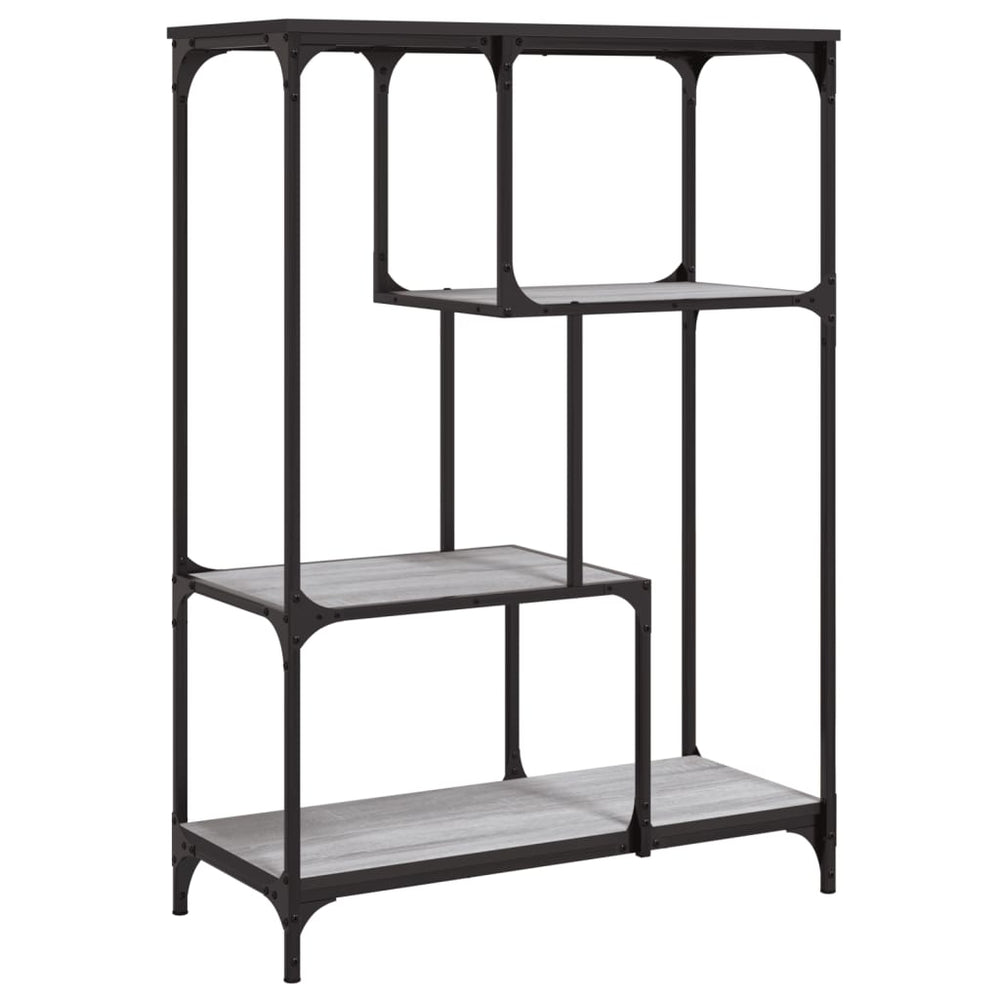 vidaXL Bibliothèque grise Sonoma 81x36x115 cm en bois d'ingénierie et acier