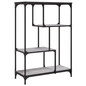 Bücherregal Grau Sonoma 81x36x115 cm