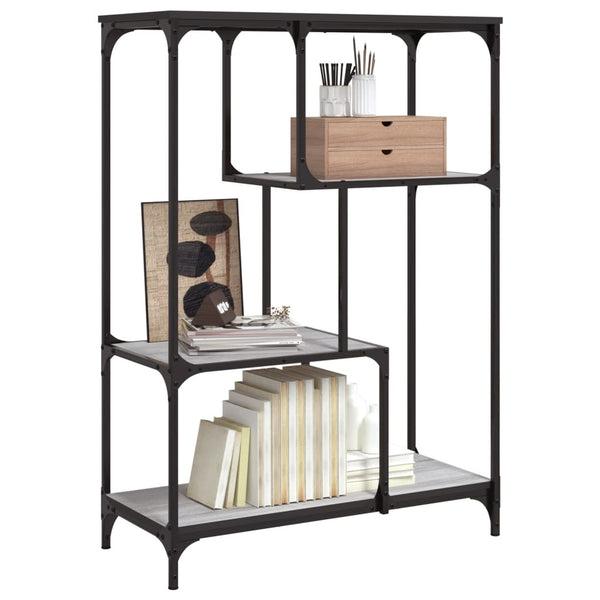 Bücherregal Grau Sonoma 81x36x115 cm
