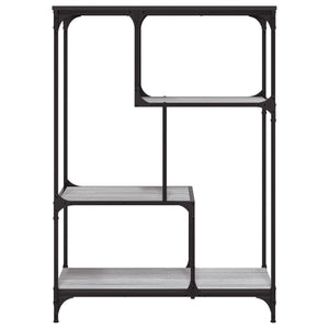 Bücherregal Grau Sonoma 81x36x115 cm