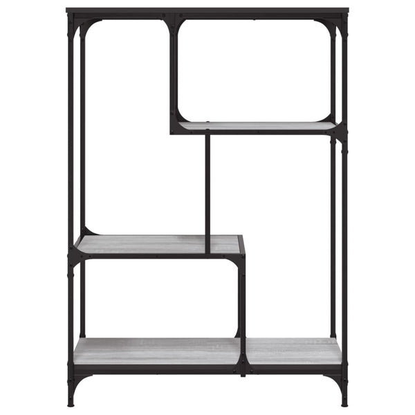 Bücherregal Grau Sonoma 81x36x115 cm