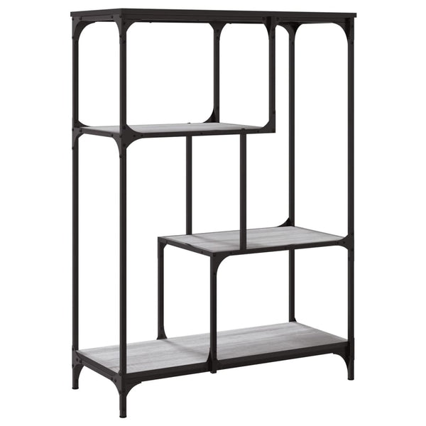 Bücherregal Grau Sonoma 81x36x115 cm