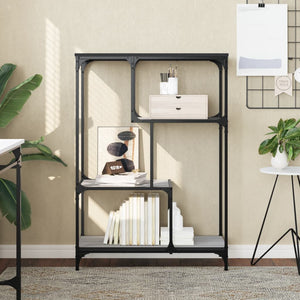 Bücherregal Grau Sonoma 81x36x115 cm