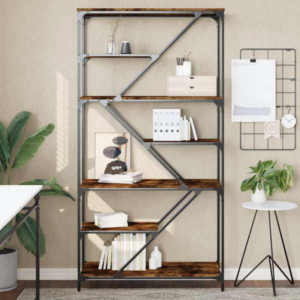 Bücherregal Räuchereiche 91x36x176 cm