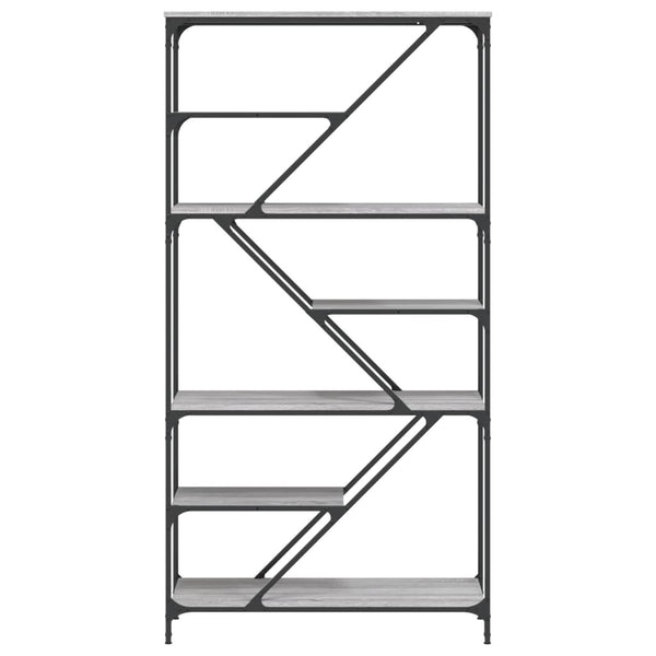 Bücherregal Grau Sonoma 91x176 cm