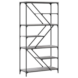 Bücherregal Grau Sonoma 91x176 cm
