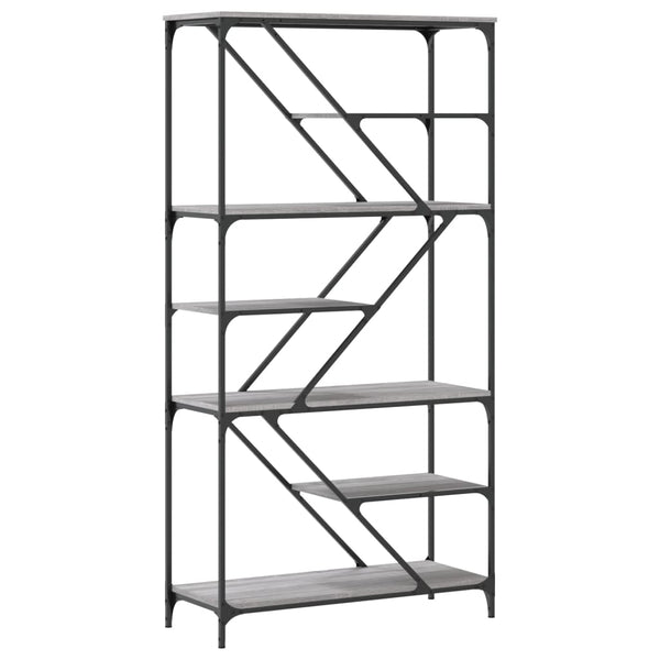 Bücherregal Grau Sonoma 91x176 cm