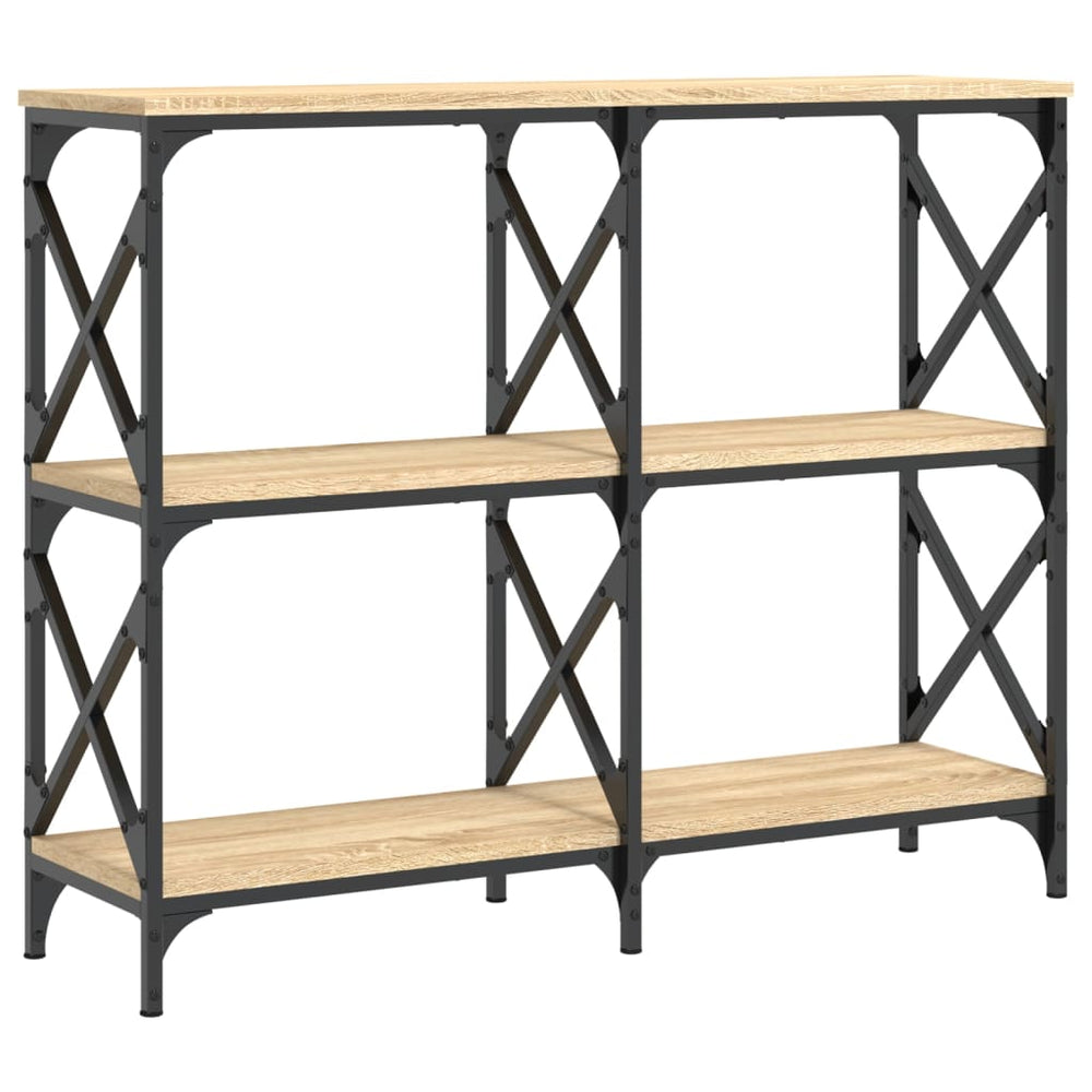 vidaXL Table console chêne sonoma 100x28x80,5 cm bois d'ingénierie